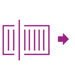 Scanner icône violet