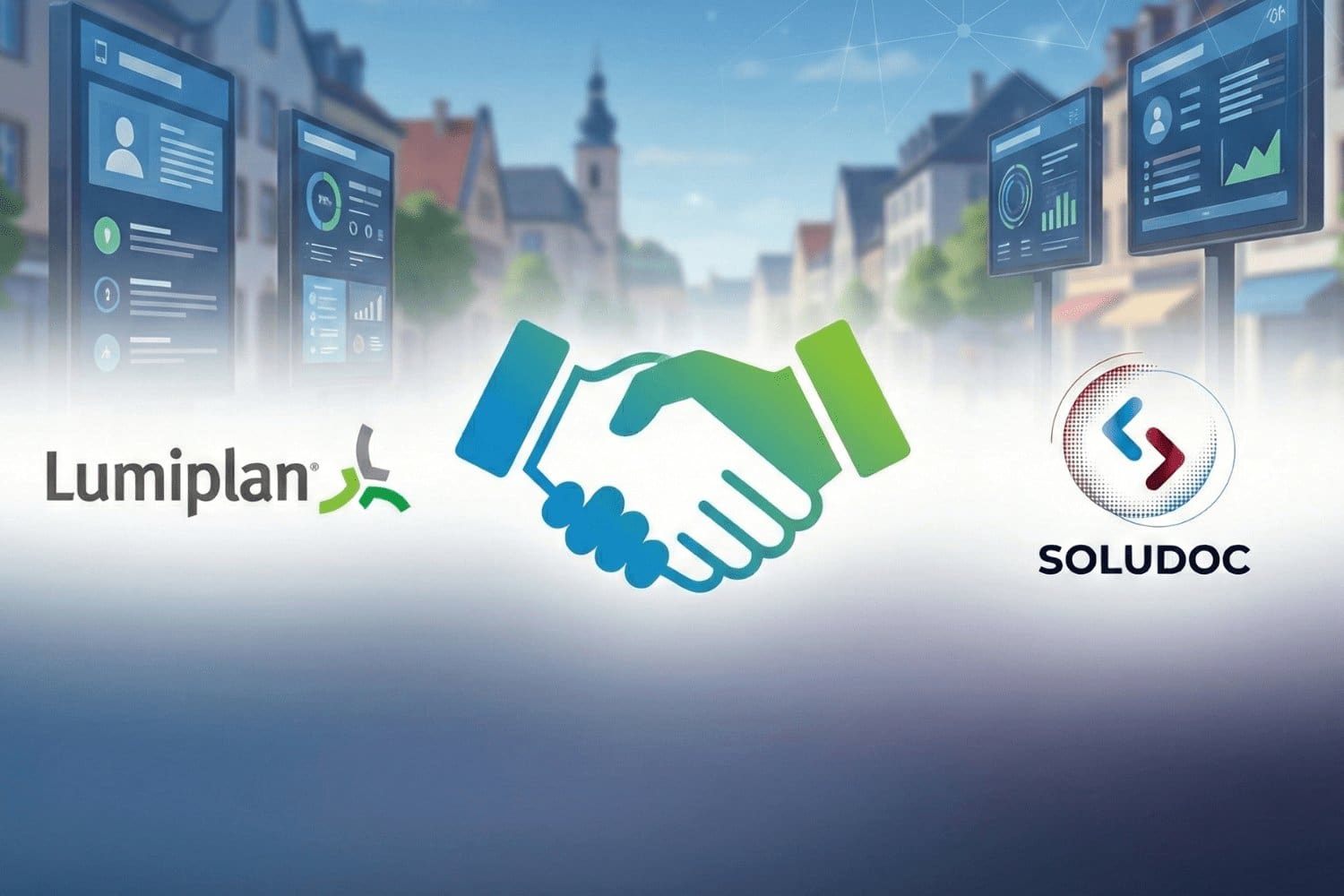 Panneau lumineux mairie - Solutions affichage dynamique Grand Est par SOLUDOC