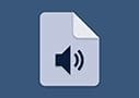 Icône Convertir en audio